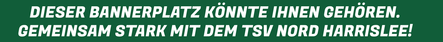 Ihre Unterstützung macht unseren Sport stark – Sticky Banner TSV Nord Harrislee